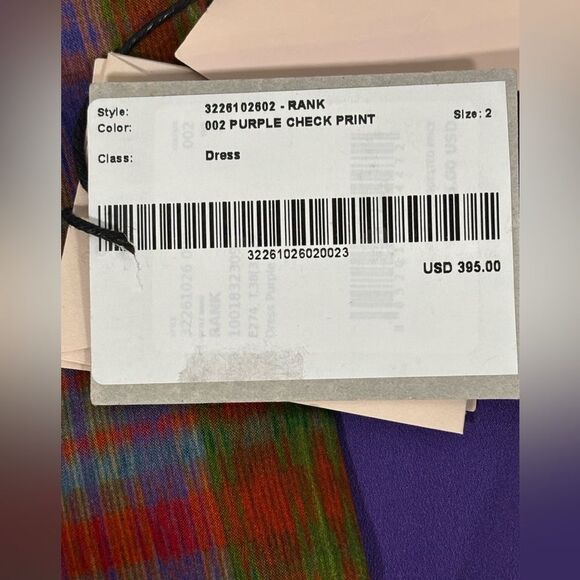 NWT MARELLA Rank Green Plaid Luxury Designer Party Wedding Mini Wrap Dress 2 - Picture 7 of 15